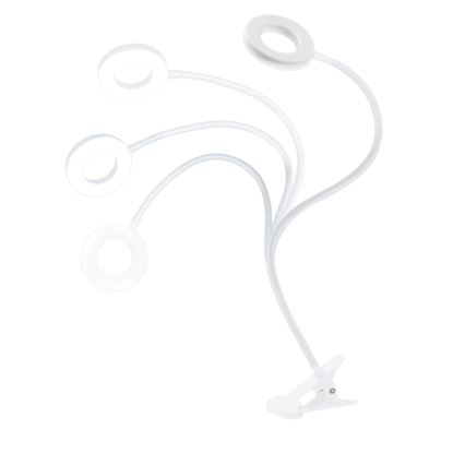 Dimbar LED-bordslampa med klämma LED/8W/230V 3000/4000/5000K vit
