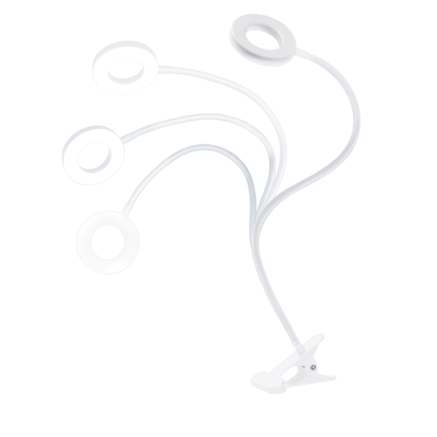 Dimbar LED-bordslampa med klämma LED/8W/230V 3000/4000/5000K vit