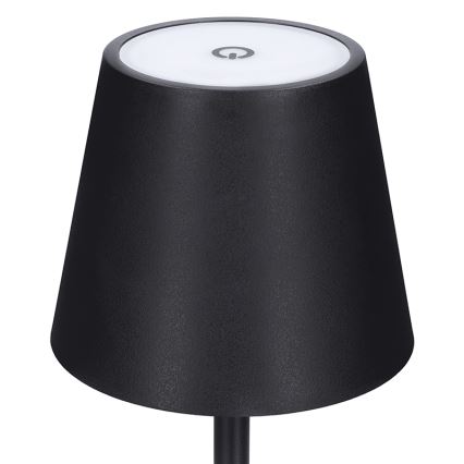 LUCCA dimbar uppladdningsbar beröringsstyrd bordslampa LED/3,7V 3000/4000/6500K 2000 mAh svart