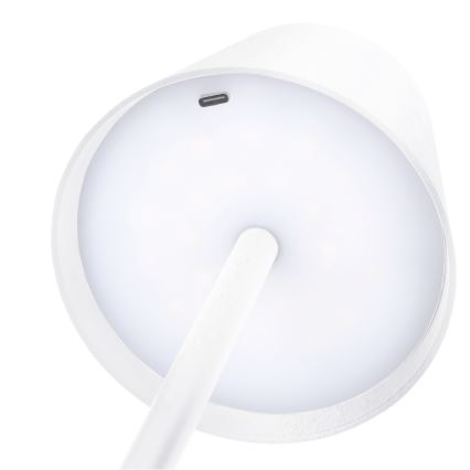LED-dimmbar uppladdningsbar beröringsstyrd bordslampa LUCCA LED/3,7V 3000/4000/6500K 2000 mAh vit