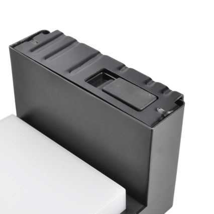 LED Solcellsvägglampa med rörelse- och skymningssensor PALERMO LED/5W/3,7V 2000 mAh IP54 svart