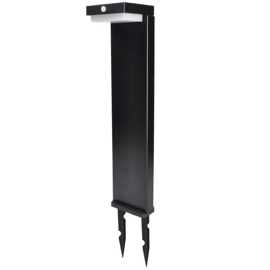 LED Solarlampa med rörelsesensor och skymningssensor PALERMO LED/5W/5V 2000 mAh IP54 svart