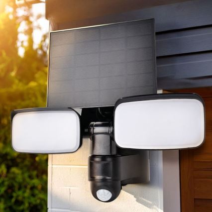 LED solcellsreflektor med sensor LED/9W/3,7V 3600 mAh IP54