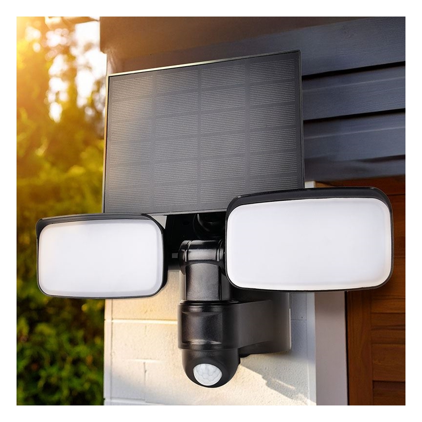 LED solcellsreflektor med sensor LED/9W/3,7V 3600 mAh IP54