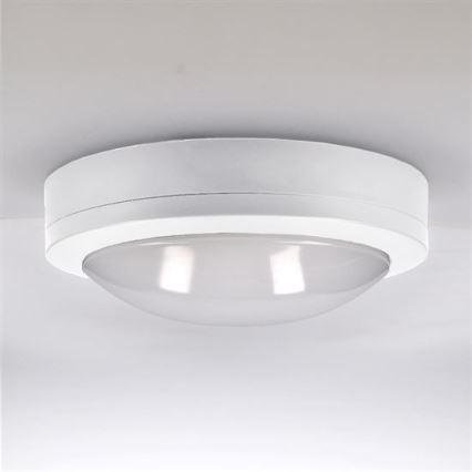 LED taklampa för utomhusbruk SIENA LED/13W/230V IP54 diameter 17 cm vit
