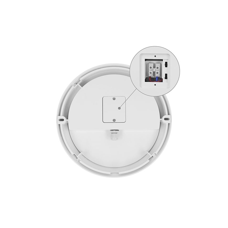 LED utomhusvägglampa 2 i 1 LED/20W/230V 3000/4000/6500K IP65 Ø 22 cm