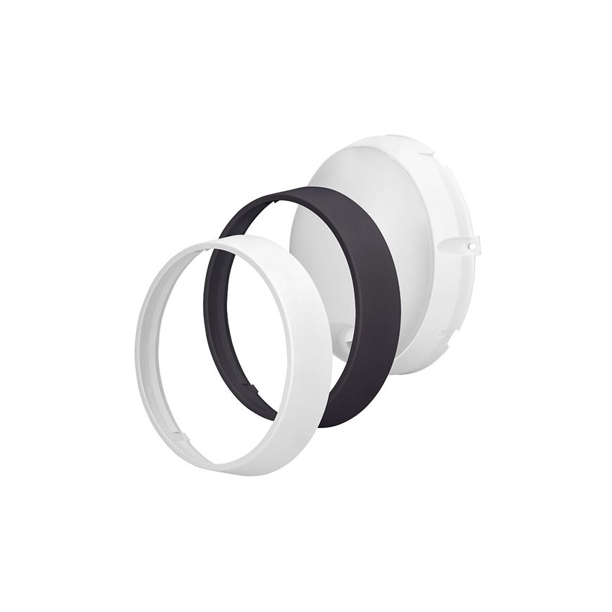 LED utomhusvägglampa med 2-i-1-sensor LED/20W/230V 3000/4000/6500K IP65 Ø 22 cm
