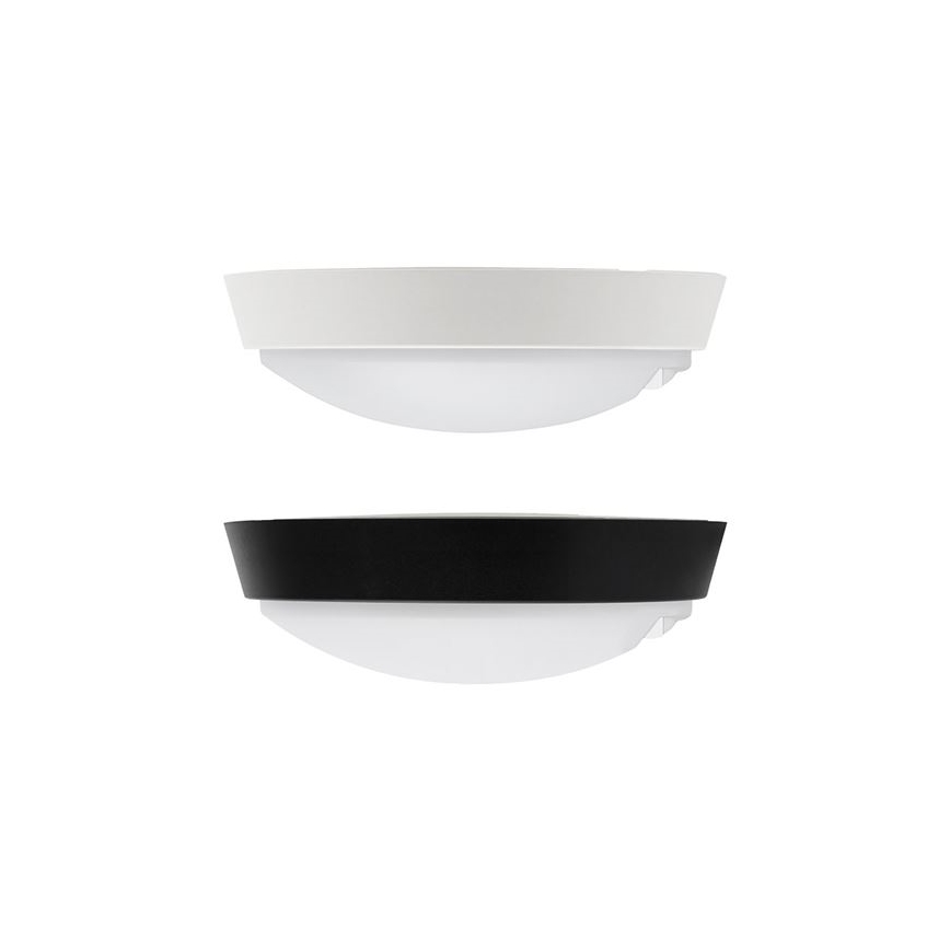 LED utomhusvägglampa med 2-i-1-sensor LED/20W/230V 3000/4000/6500K IP65 Ø 22 cm