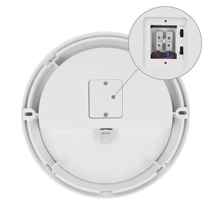 LED utomhusvägglampa med 2-i-1-sensor LED/20W/230V 3000/4000/6500K IP65 Ø 22 cm