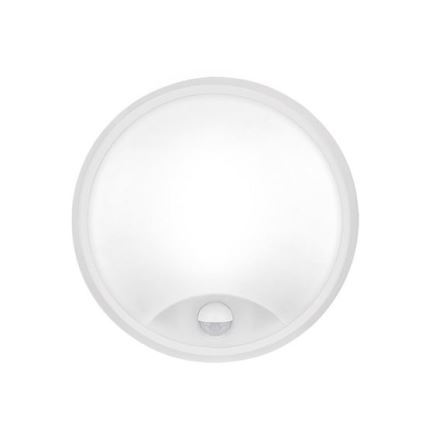 LED utomhusväggarmatur med sensor 2-i-1 LED/20W/230V 3000/4000/6500K IP65 Ø 22 cm