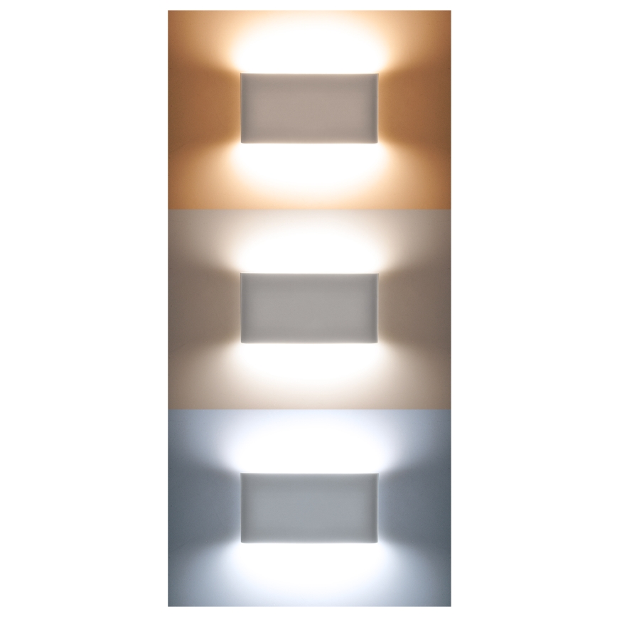 LED Utomhusvägglampa MODENA LED/12W/230V 3000/4000/6000K IP54 svart