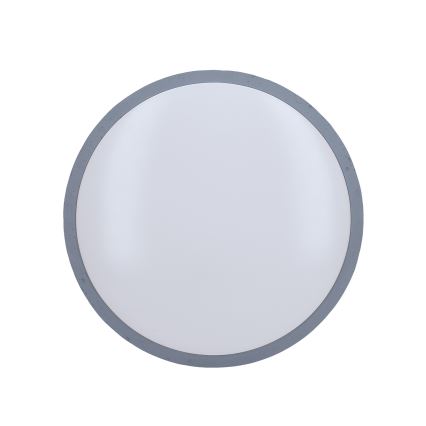LED Dimbart takarmatur GREY LED/48W/230V 3000-6500K grå Ø 38 cm + fjärrkontroll