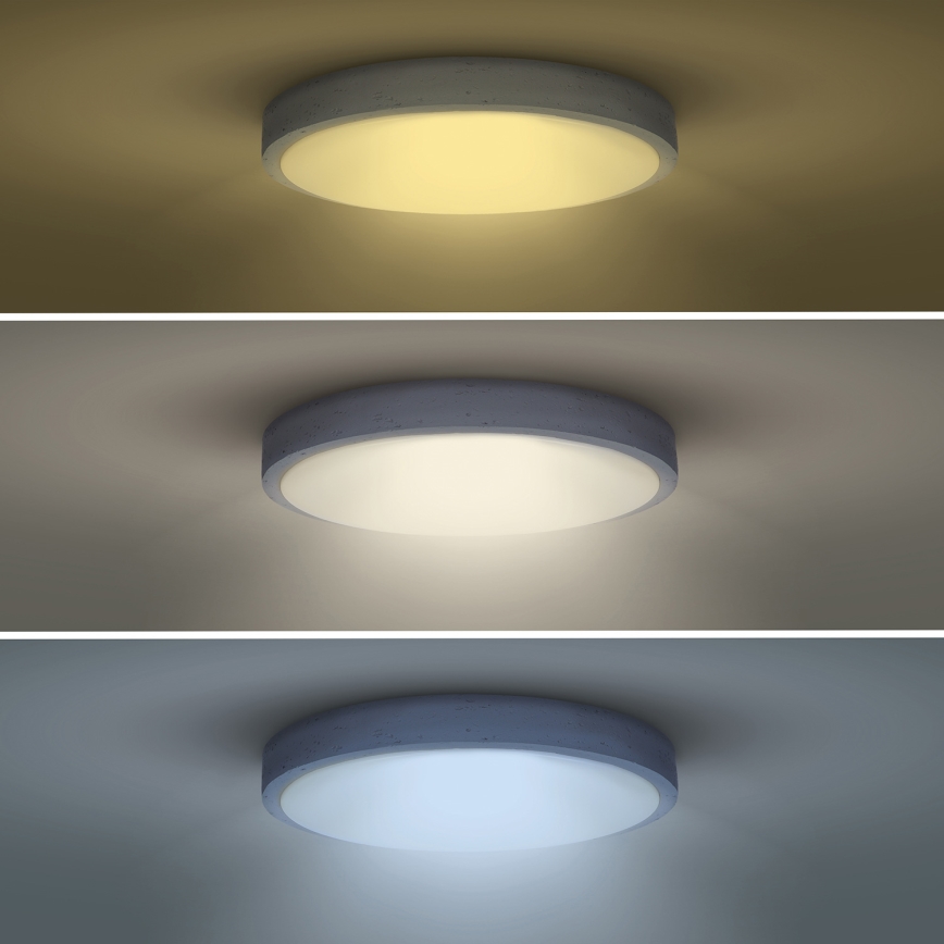 LED Dimbart taklampa GREY LED/60W/230V 3000-6500K grå Ø 49 cm + fjärrkontroll