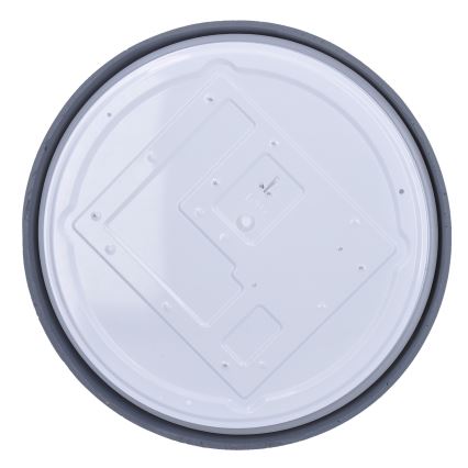 LED Dimbart taklampa GREY LED/60W/230V 3000-6500K grå Ø 49 cm + fjärrkontroll