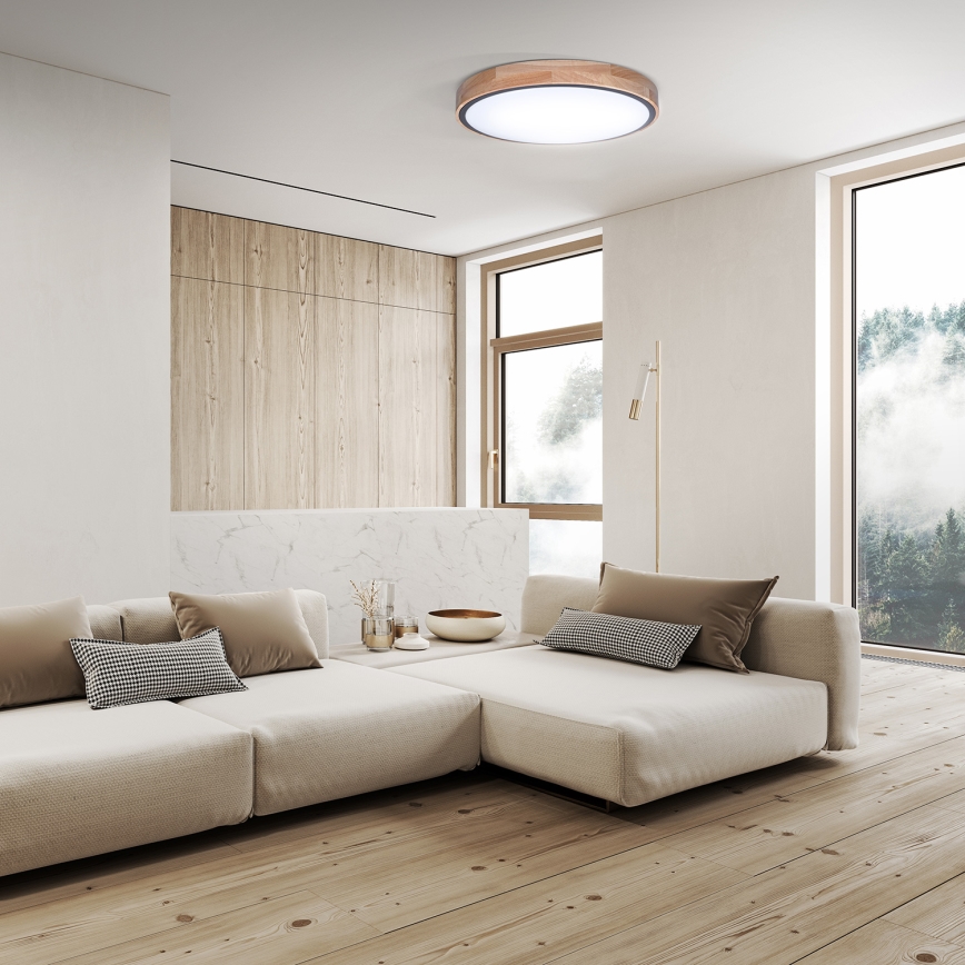 LED Dimbart taklampa IRON OAK LED/60W/230V 3000-6500K ek pr. 51 cm + fjärrkontroll