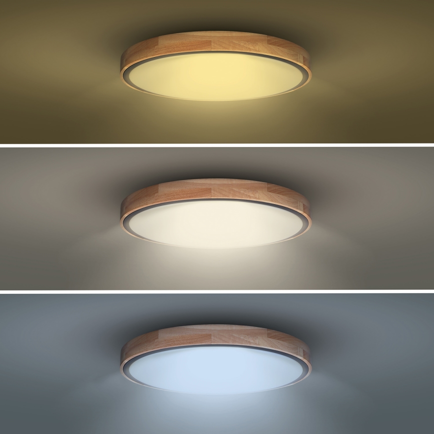 LED Dimbart taklampa IRON OAK LED/60W/230V 3000-6500K ek pr. 51 cm + fjärrkontroll