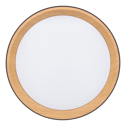 LED Dimbar taklampa LARIOS LED/48W/230V 3000-6500K diameter 39 cm svart + fjärrkontroll