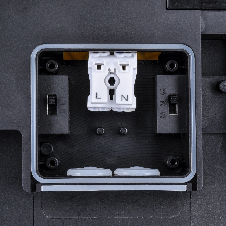 LED Ljusreglerad utomhus tak belysning LED/18W/22W/26W/230V 3000/4000/6500K IP65 svart