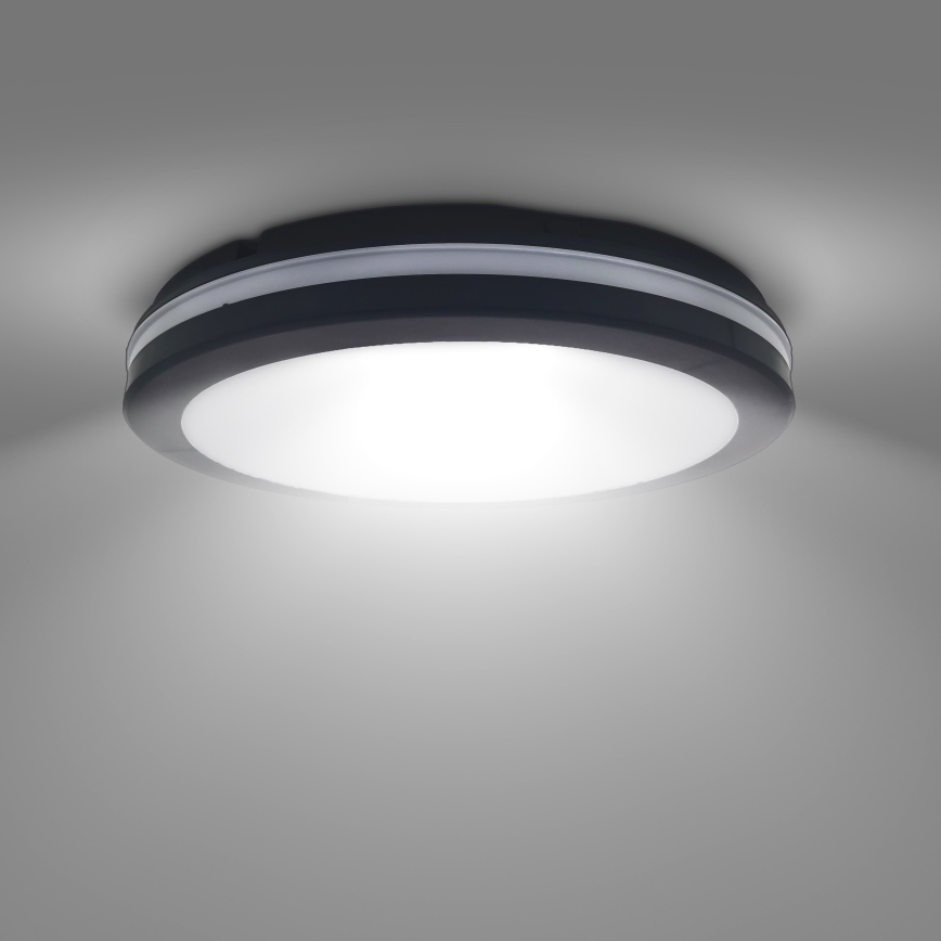 LED Ljusreglerad utomhus tak belysning LED/36W/40W/44W/230V 3000/4000/6500K IP65 svart