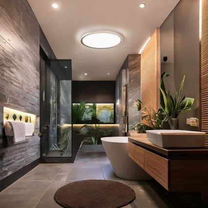 LED badrumstaklampa ACATE 18W/230V 3000/4000/6000K Ø 22 cm IP54