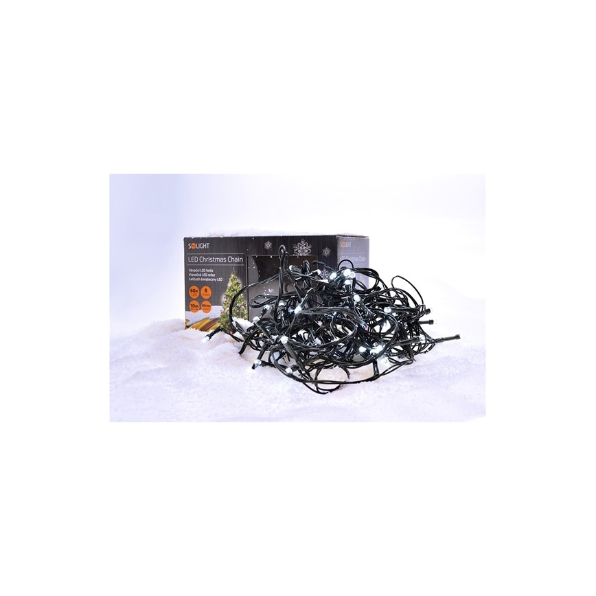 LED utomhusslinga 100 LED/8 funktioner IP44 13 m kallvit