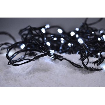 Soligth 1V101-W - LED Utomhus ljusslinga 100xLED/230V IP44 13 m cool vit