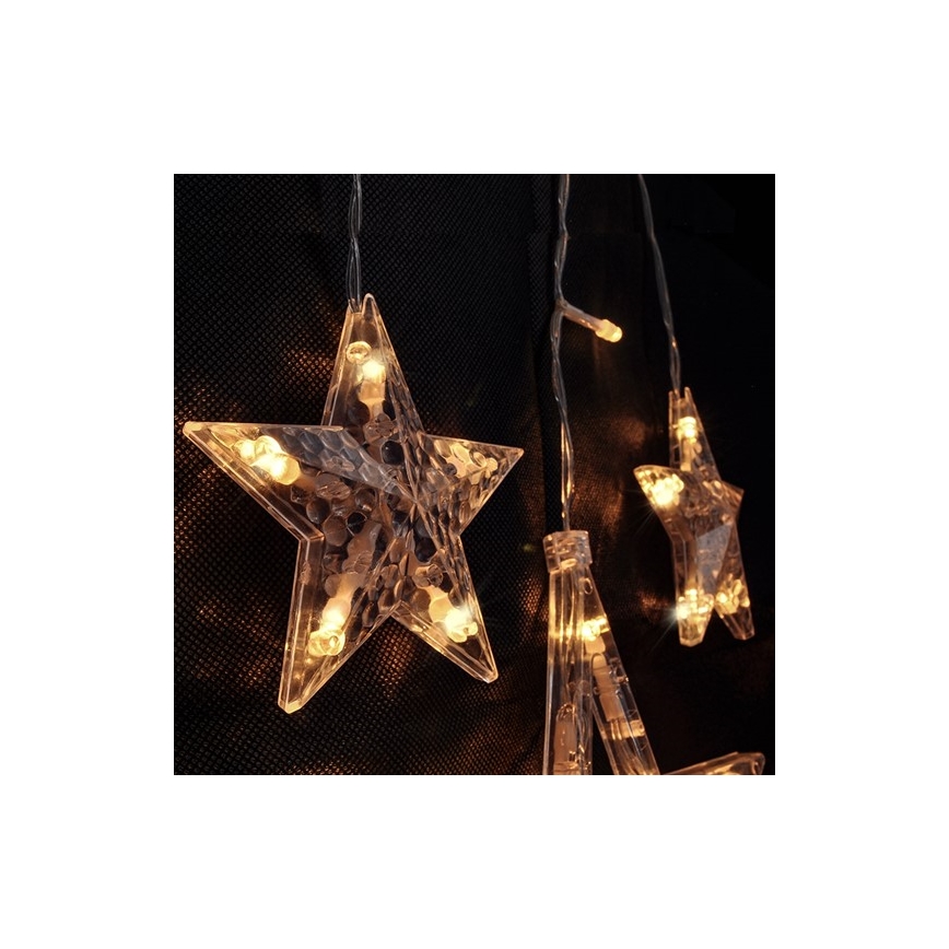 Soligth 1V227 - LED Julgardin 3,3 m 77xLED/3xAA