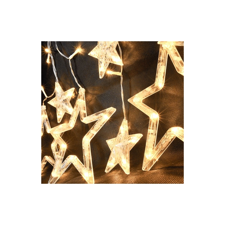 Soligth 1V227 - LED Julgardin 3,3 m 77xLED/3xAA