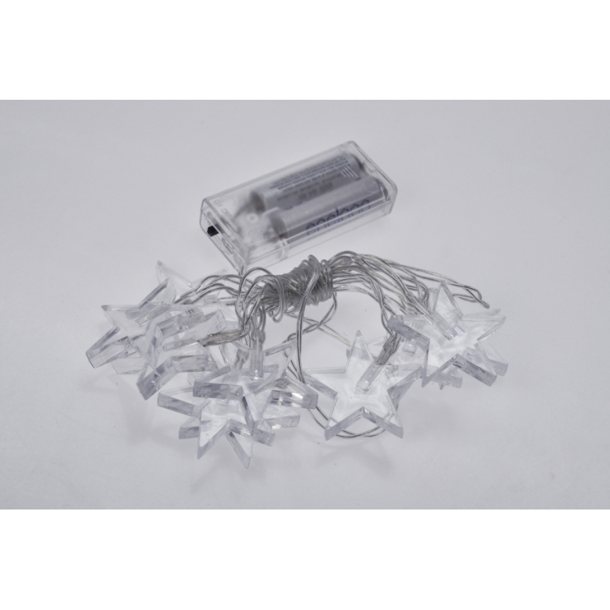 Soligth 1V52-W - LED Julbelysning 2,5 m 10xLED/2xAA stjärnor vit ljus