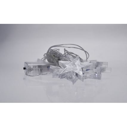 Soligth 1V52-W - LED Julbelysning 2,5 m 10xLED/2xAA stjärnor vit ljus