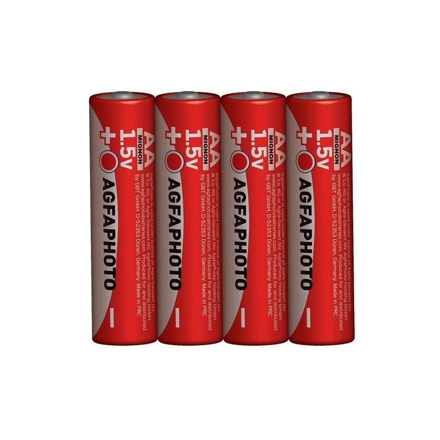 Soligth AP-R06-4S - 4st Zinkbatterier AA 1,5V