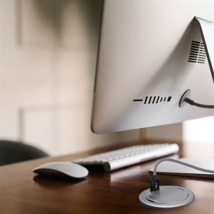 Soligth PP122 - Built-in USB-uttag med lock 230V