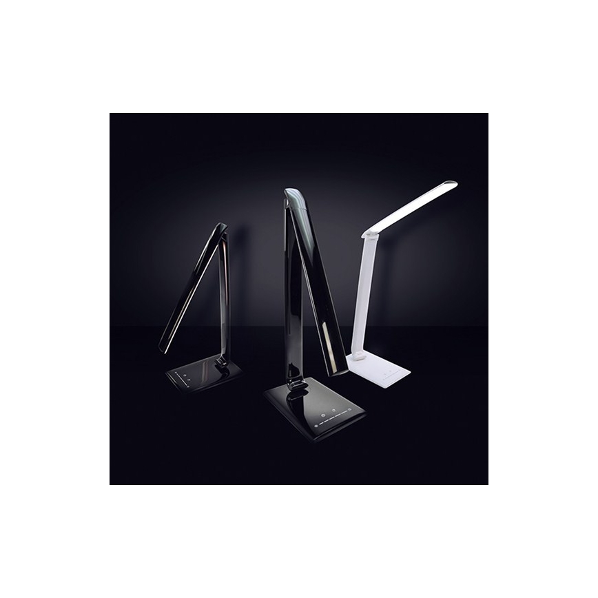 Soligth WO37-B - Barn LED-Lampa Dimbar USB-kontakt LED/12W/230V svart