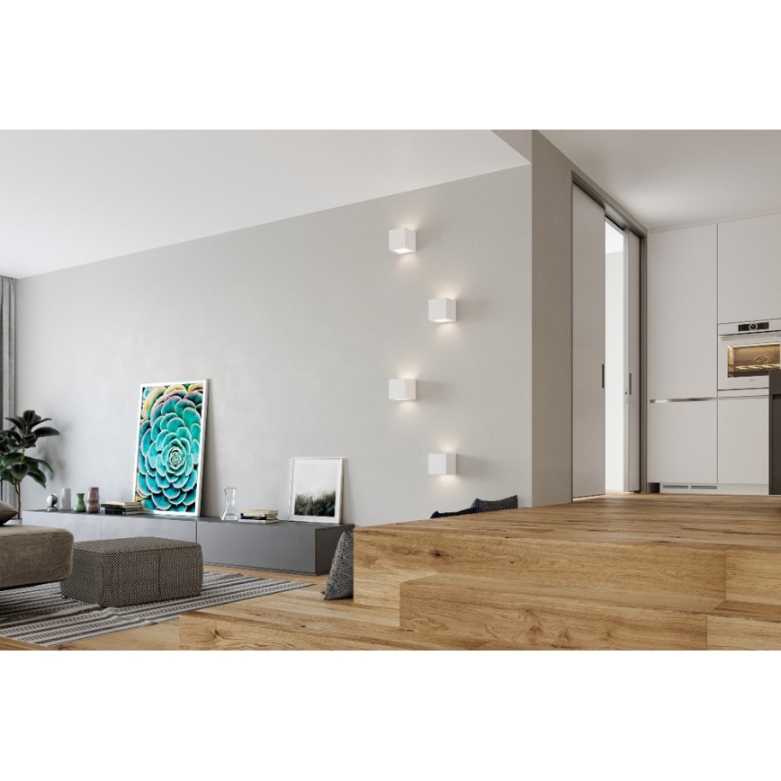 Vägglampa LEO 1xE27/60W/230V vit