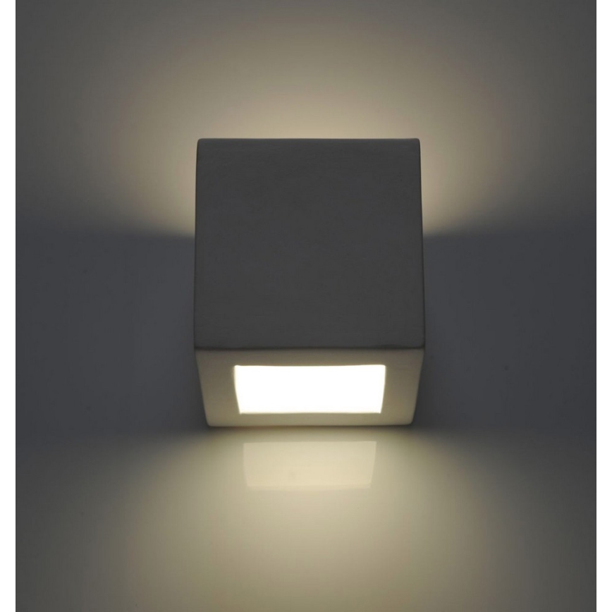 Vägglampa LEO 1xE27/60W/230V vit