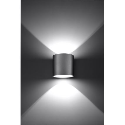 Väggspotlight ORBIS 1 1xG9/40W/230V grå