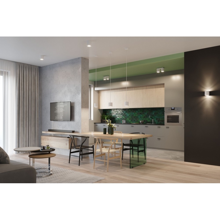 Sollux SL.0053 - Ljuskrona med snöre ORBIS 1 1xGU10/40W/230V vit