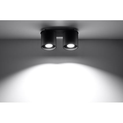 Spotlight ORBIS 2 2xGU10/40W/230V svart