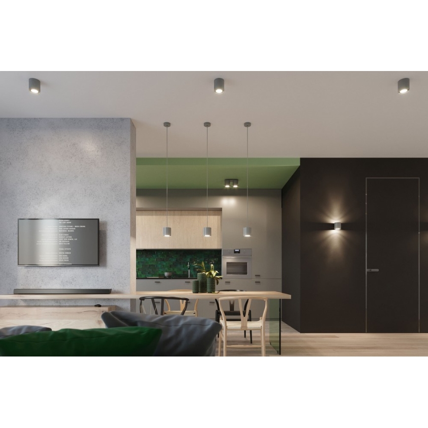 Spotlight ORBIS 2 2xGU10/40W/230V grå