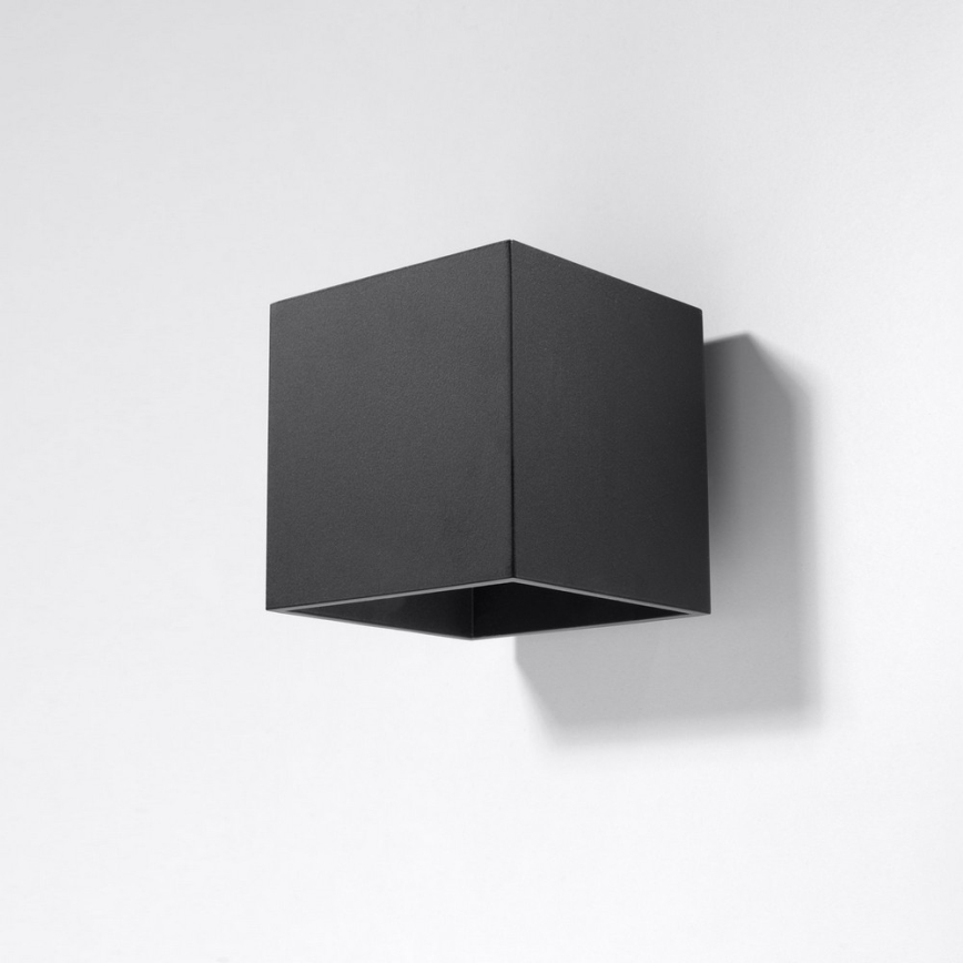 Väggspotlight QUAD 1 1xG9/8W/230V svart