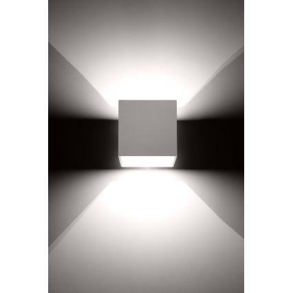 Väggspotlight QUAD 1 1xG9/8W/230V vit