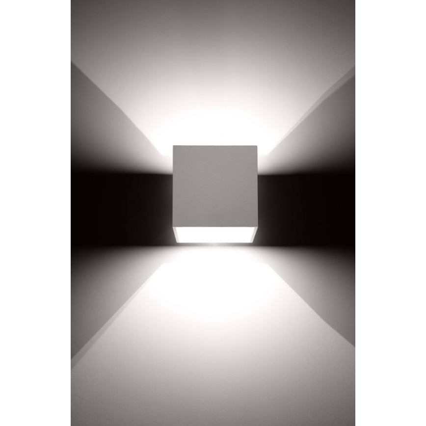 Väggspotlight QUAD 1 1xG9/8W/230V vit