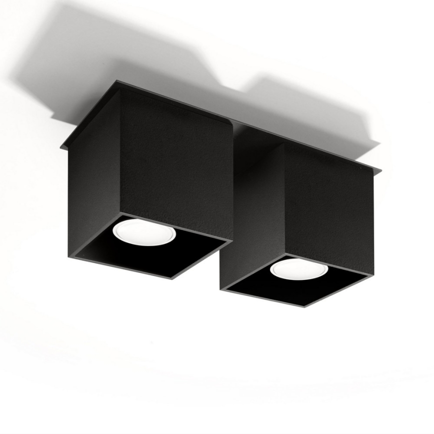 Spotlight QUAD 2 2xGU10/40W/230V svart