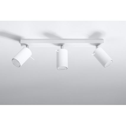 Spotlight RING 3 3xGU10/10W/230V vit