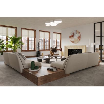 Sollux SL.0120 - Ljuskrona med snöre ARENA 45 3xE27/60W/230V vit