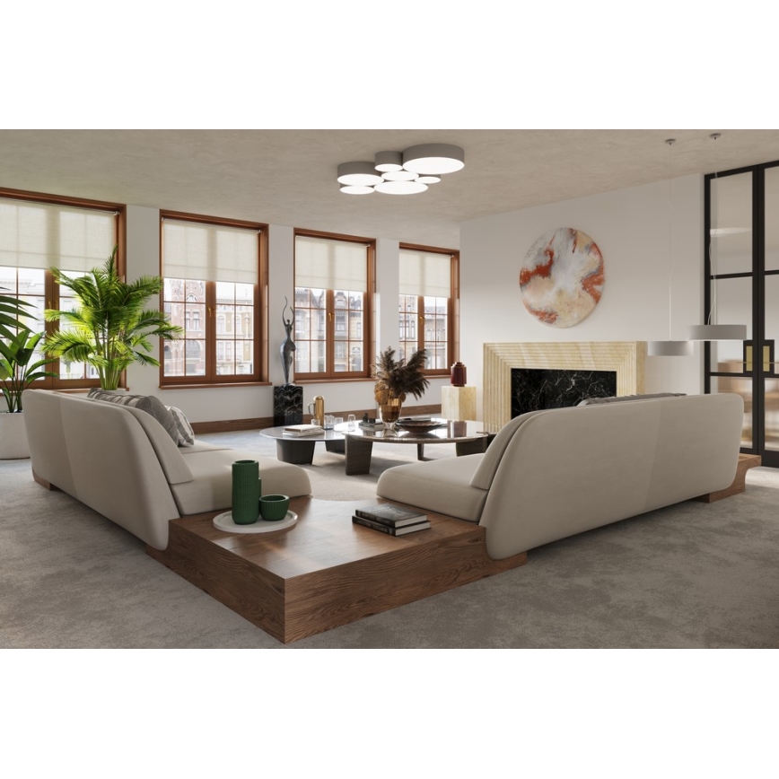 Sollux SL.0122 - Takbelysning ARENA 35 2xE27/60W/230V grå