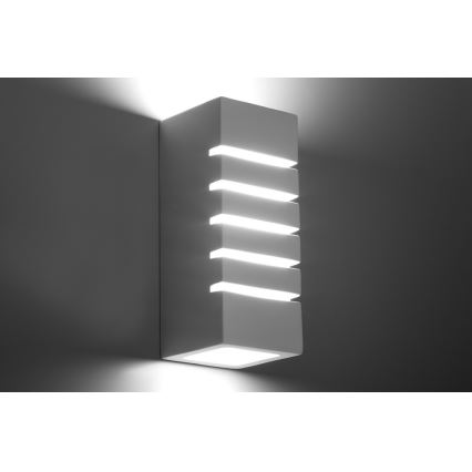 Sollux SL.0161 - Väggbelysning SAMIR 1xE27/60W/230V vit
