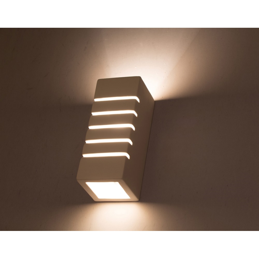 Sollux SL.0161 - Väggbelysning SAMIR 1xE27/60W/230V vit