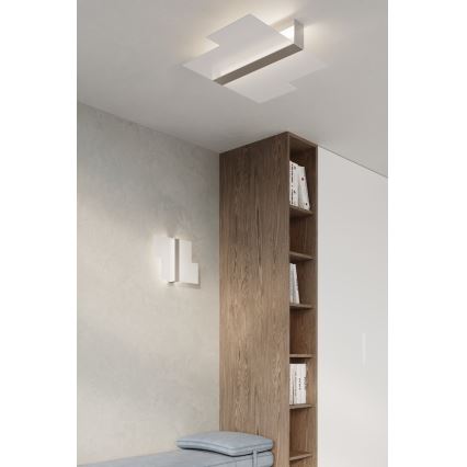 Taklampa MASSIMO 2xE27/60W/230V vit/skinande krom