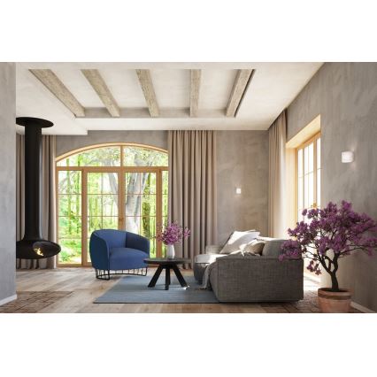 Väggspotlight VICI 1xG9/40W/230V glas/vit